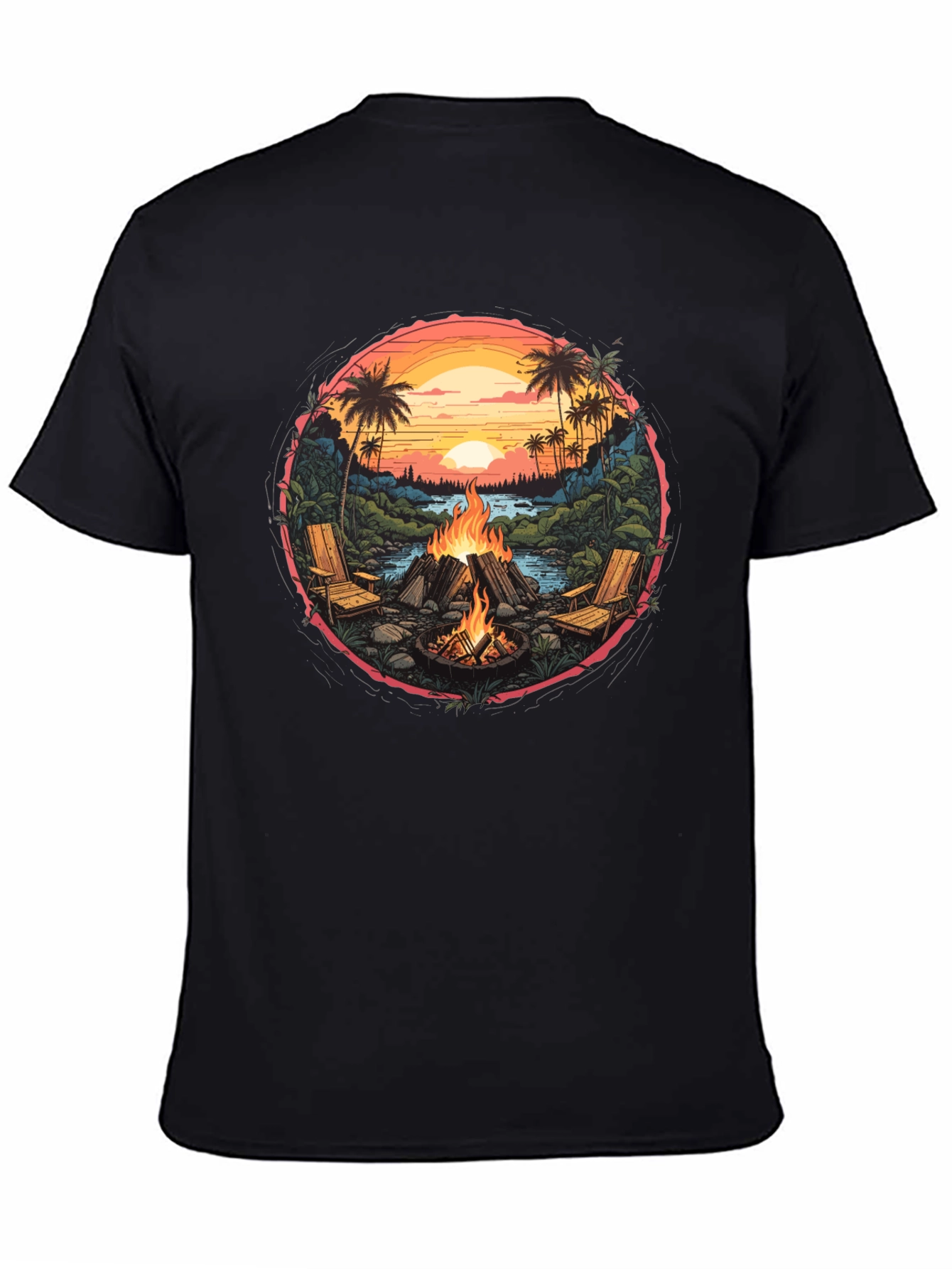 Campfire Beach Graphic Tee