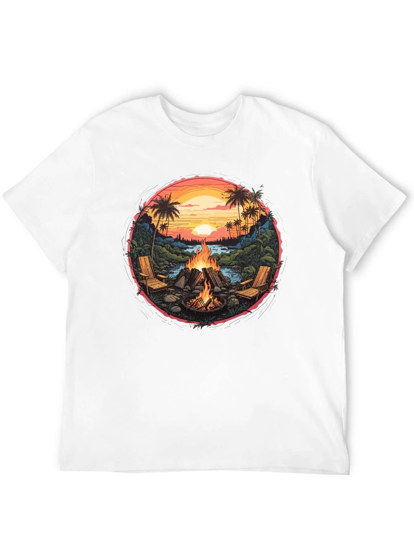 Campfire Beach Graphic Tee
