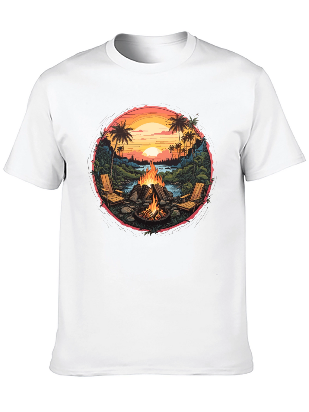 Campfire Beach Graphic Tee