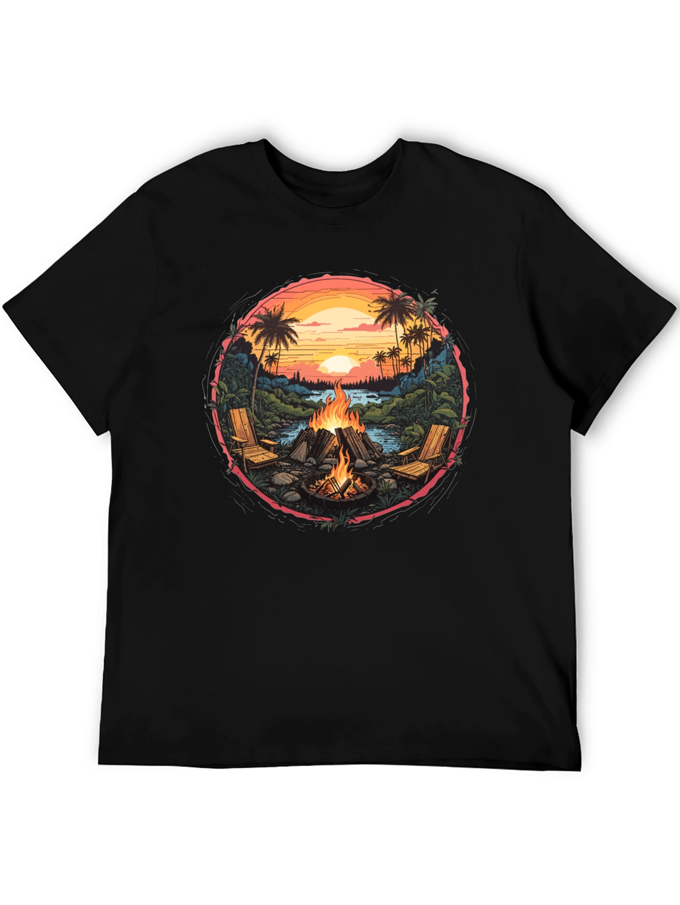 Campfire Beach Graphic Tee