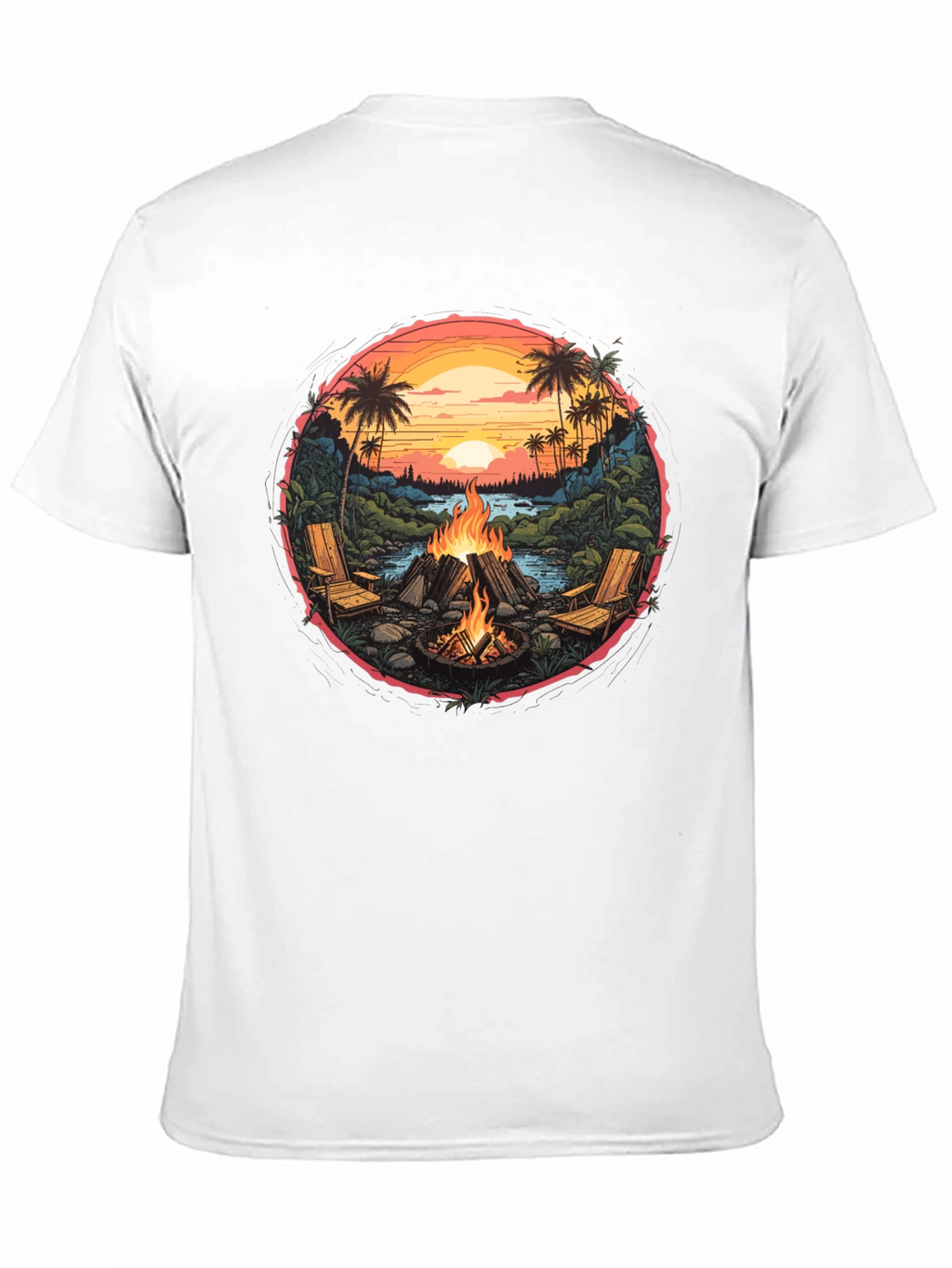 Campfire Beach Graphic Tee
