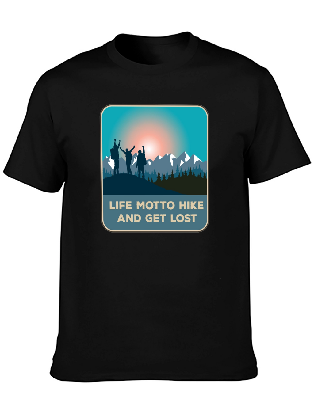 Life Motto Hike & Get Lost T-Shirt