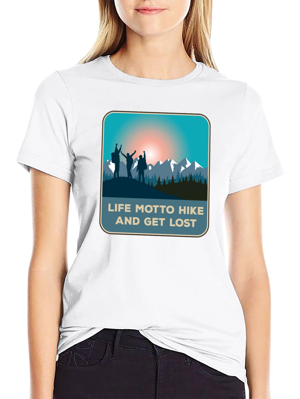 Life Motto Hike & Get Lost T-Shirt