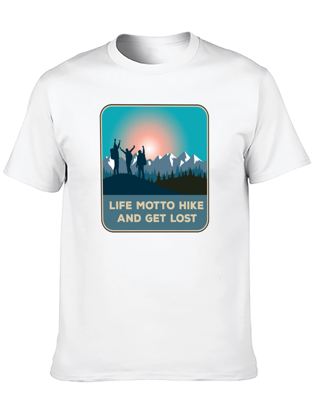 Life Motto Hike & Get Lost T-Shirt