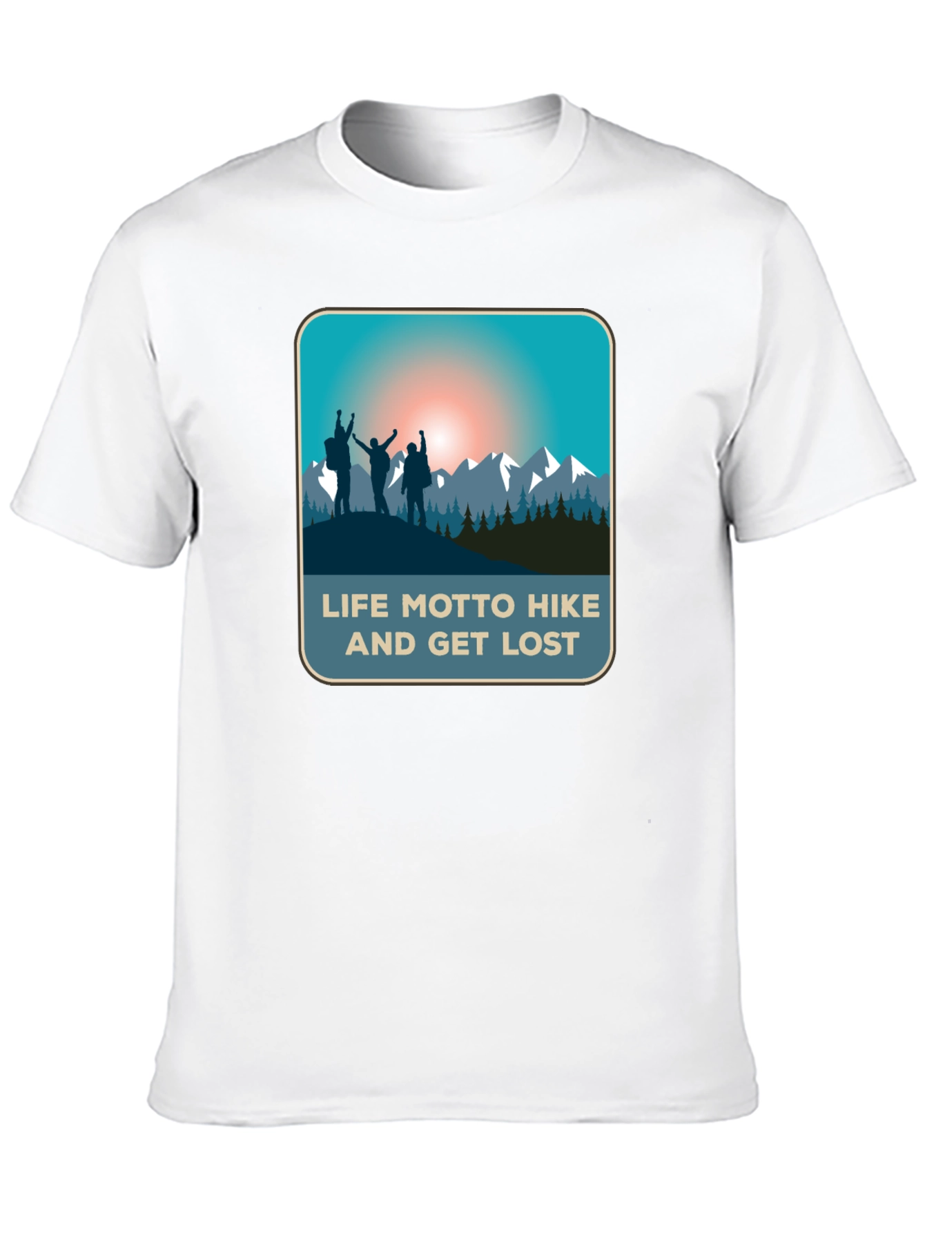 Life Motto Hike & Get Lost T-Shirt