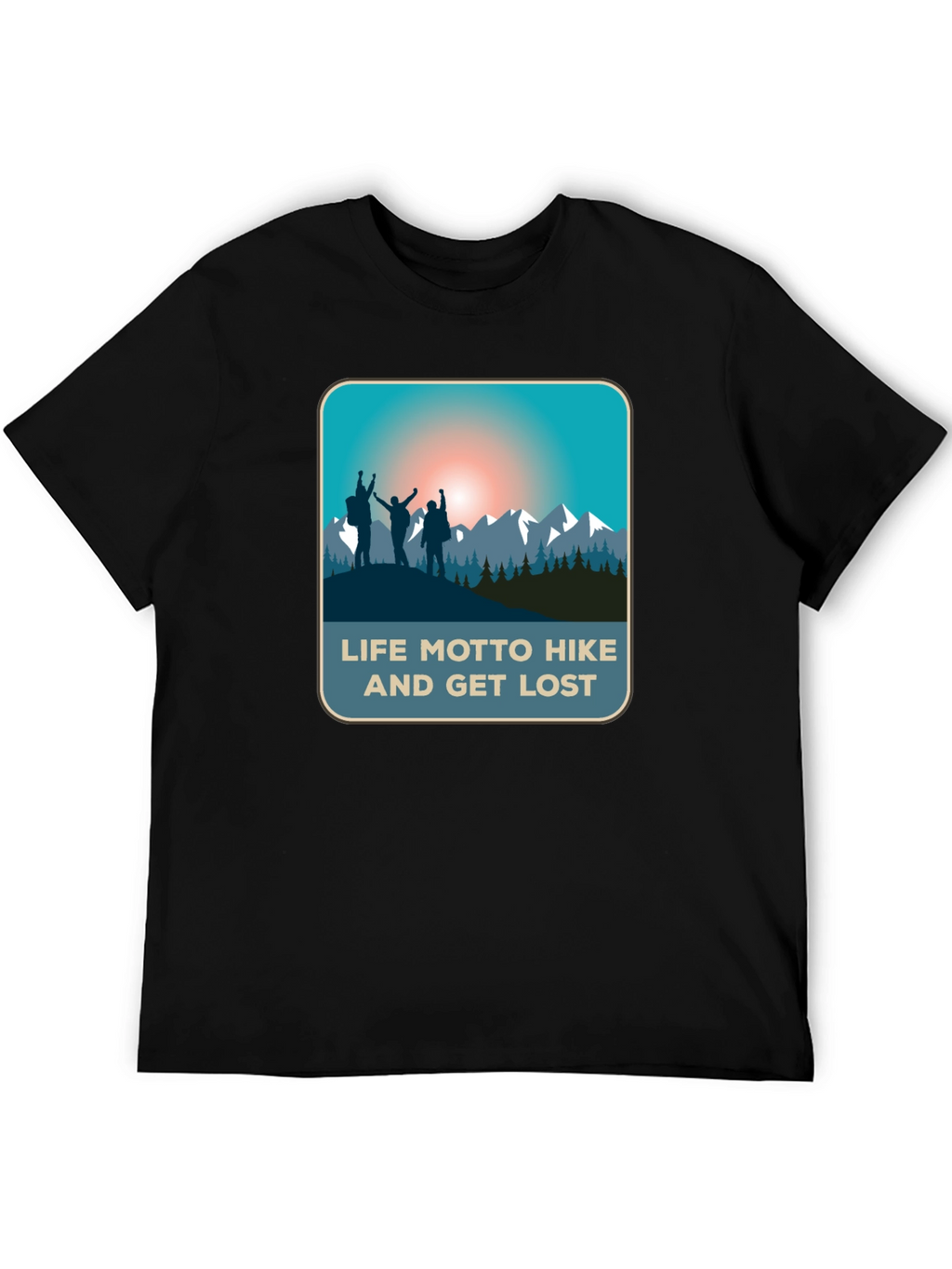 Life Motto Hike & Get Lost T-Shirt