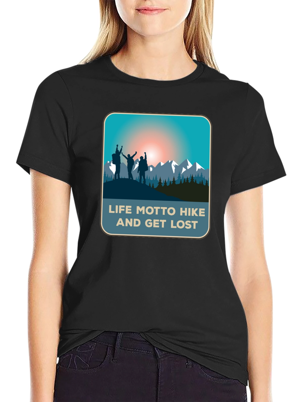 Life Motto Hike & Get Lost T-Shirt