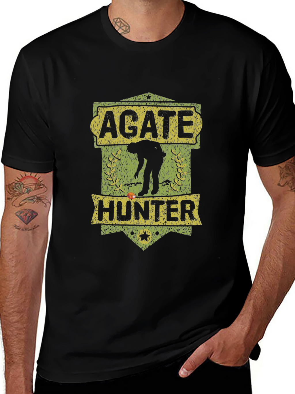 Agate Hunter Graphic Tee - Rockhound Shirt
