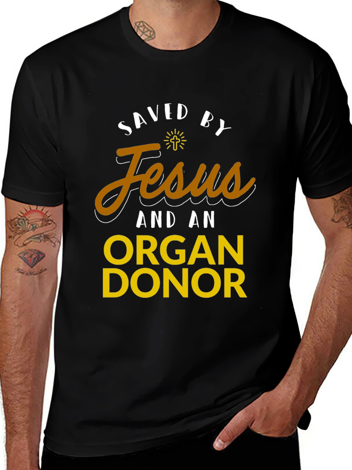 Saved by Jesus & Organ Donor T-Shirt