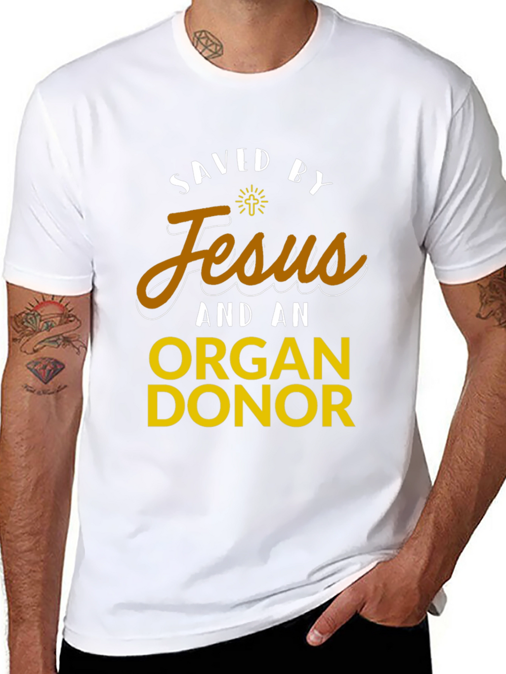 Saved by Jesus & Organ Donor T-Shirt