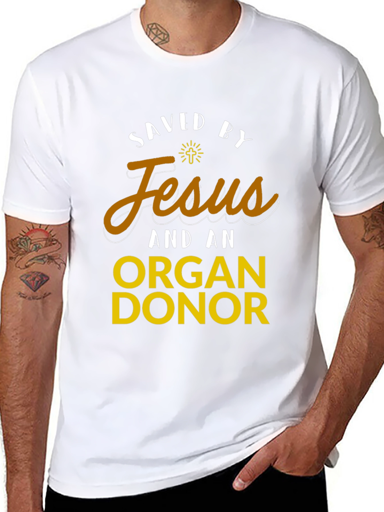 Saved by Jesus & Organ Donor T-Shirt