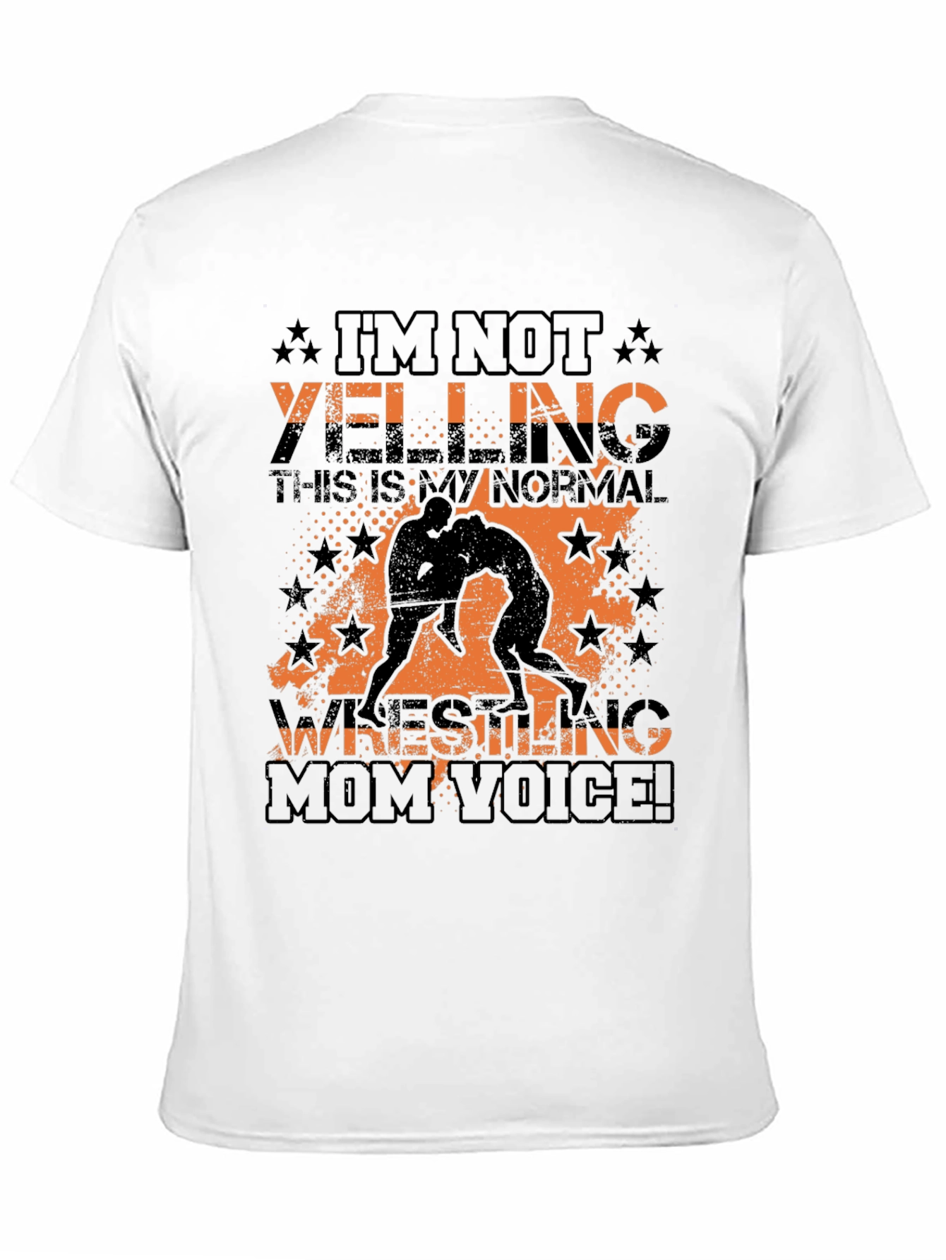 Wrestling Mom Voice T-Shirt - Black Graphic Tee