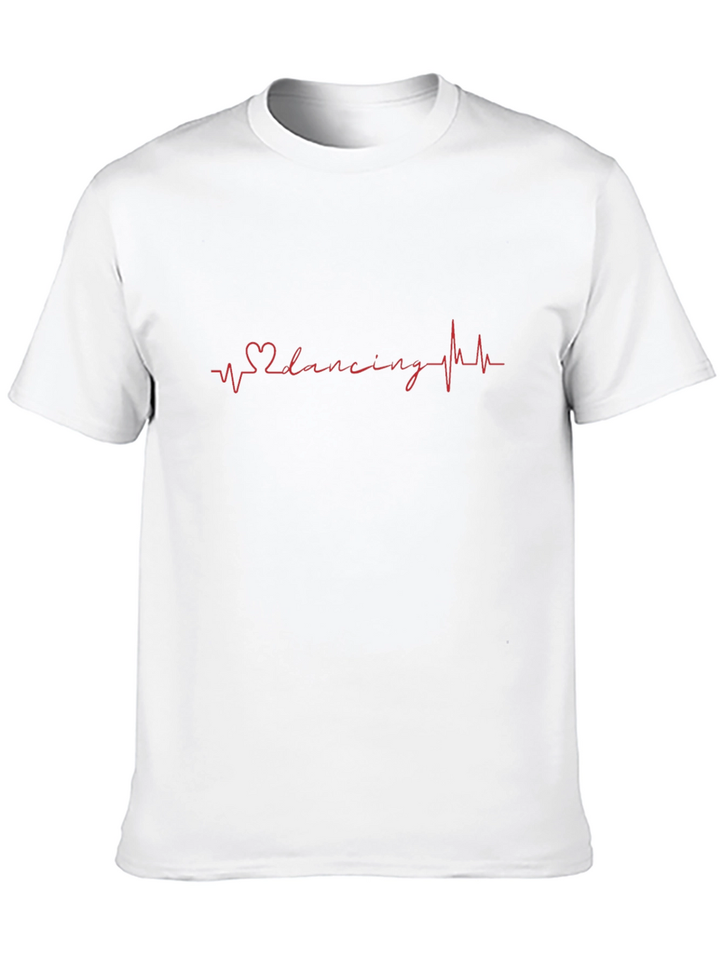 Dancing Heartbeat T-Shirt - Black Cotton Tee