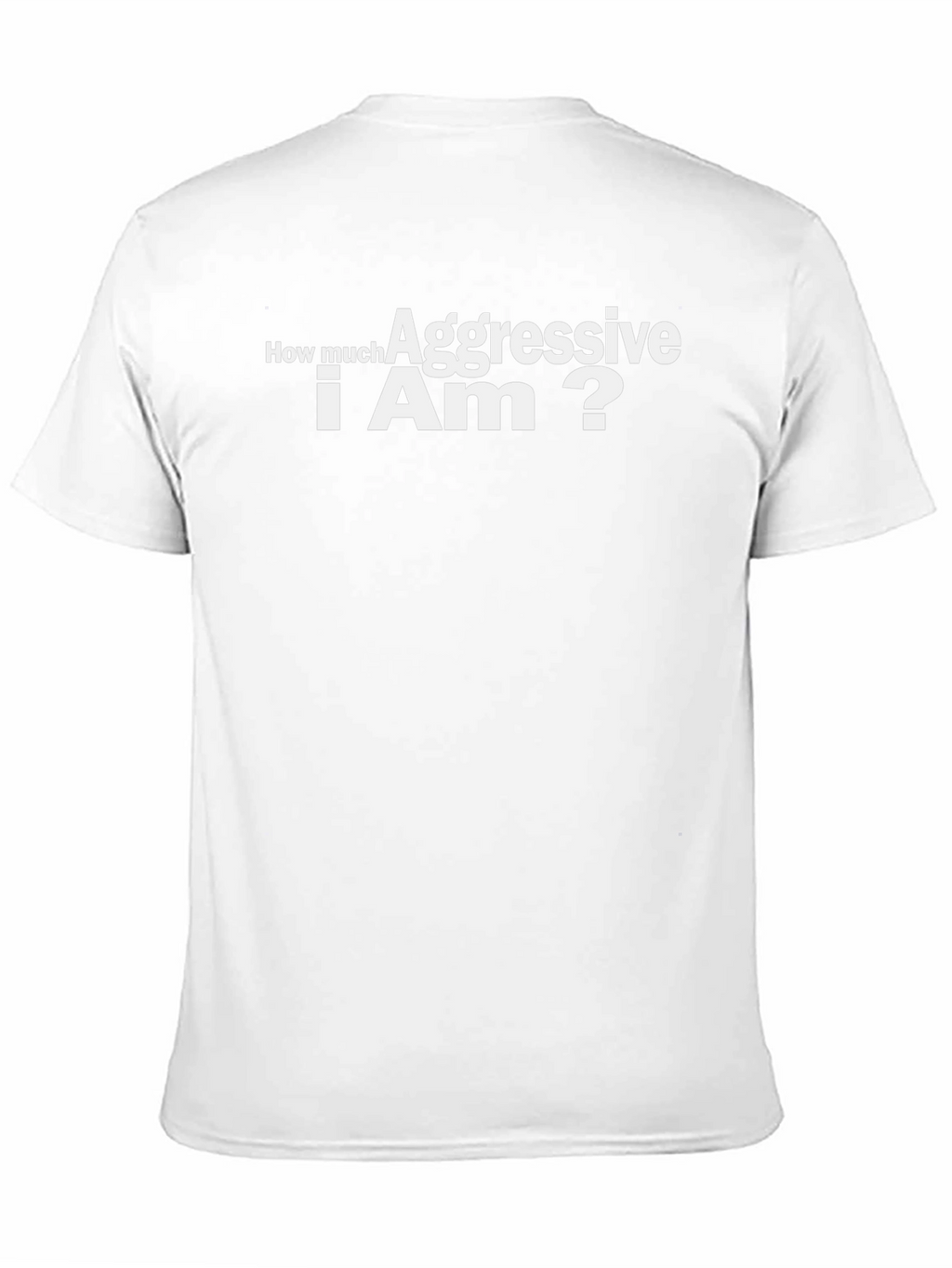 Aggressive? Black T-Shirt - Sarcastic Humor Tee