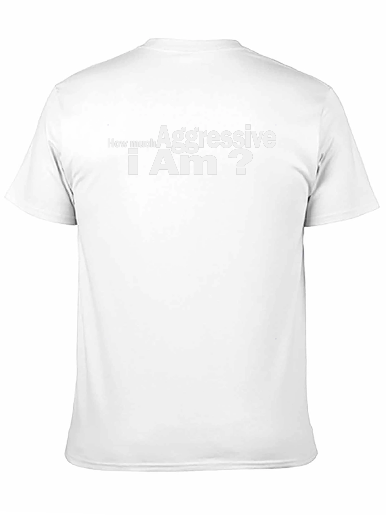 Aggressive? Black T-Shirt - Sarcastic Humor Tee