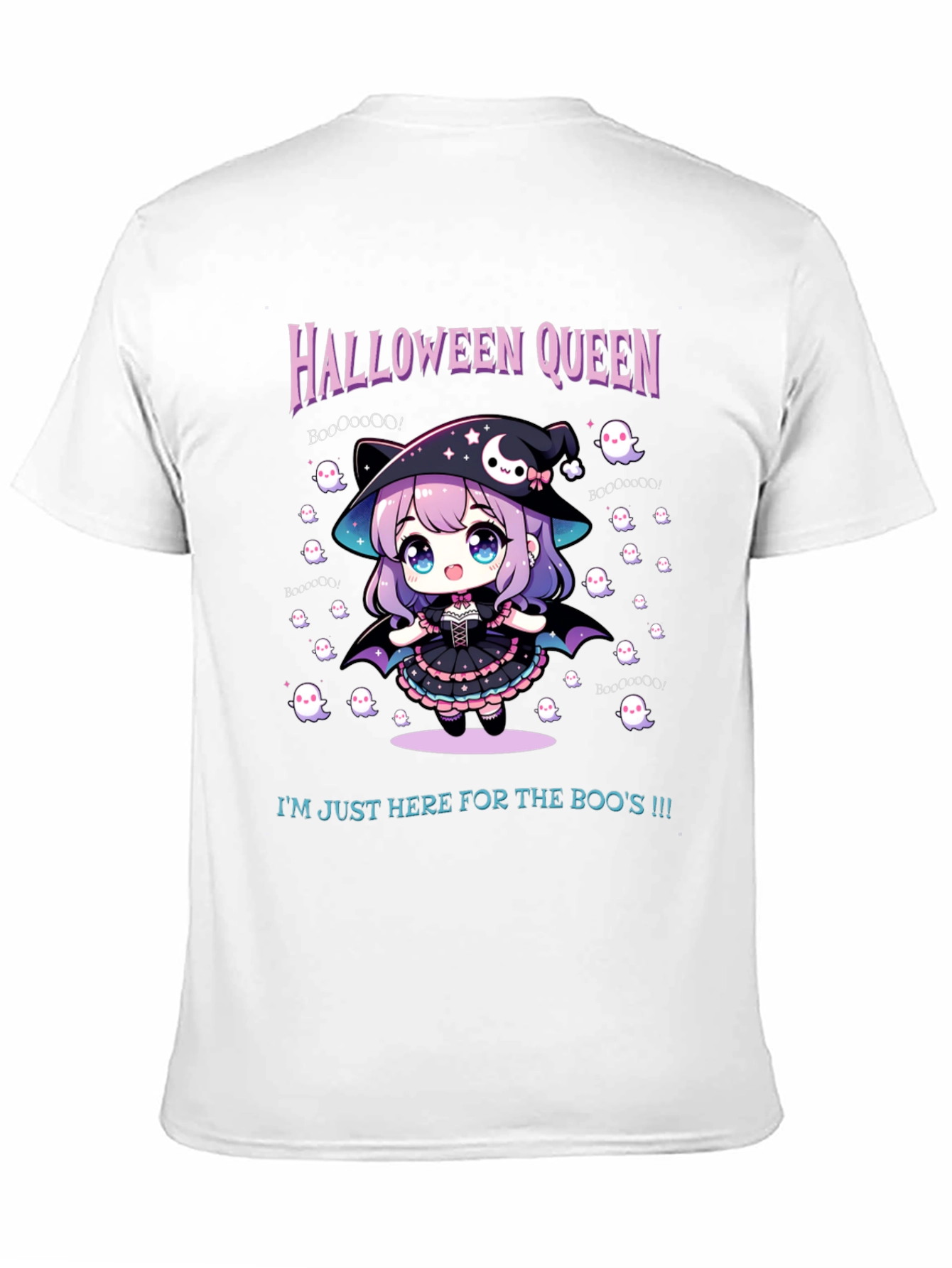 Halloween Queen Tee - Cute Anime Witch