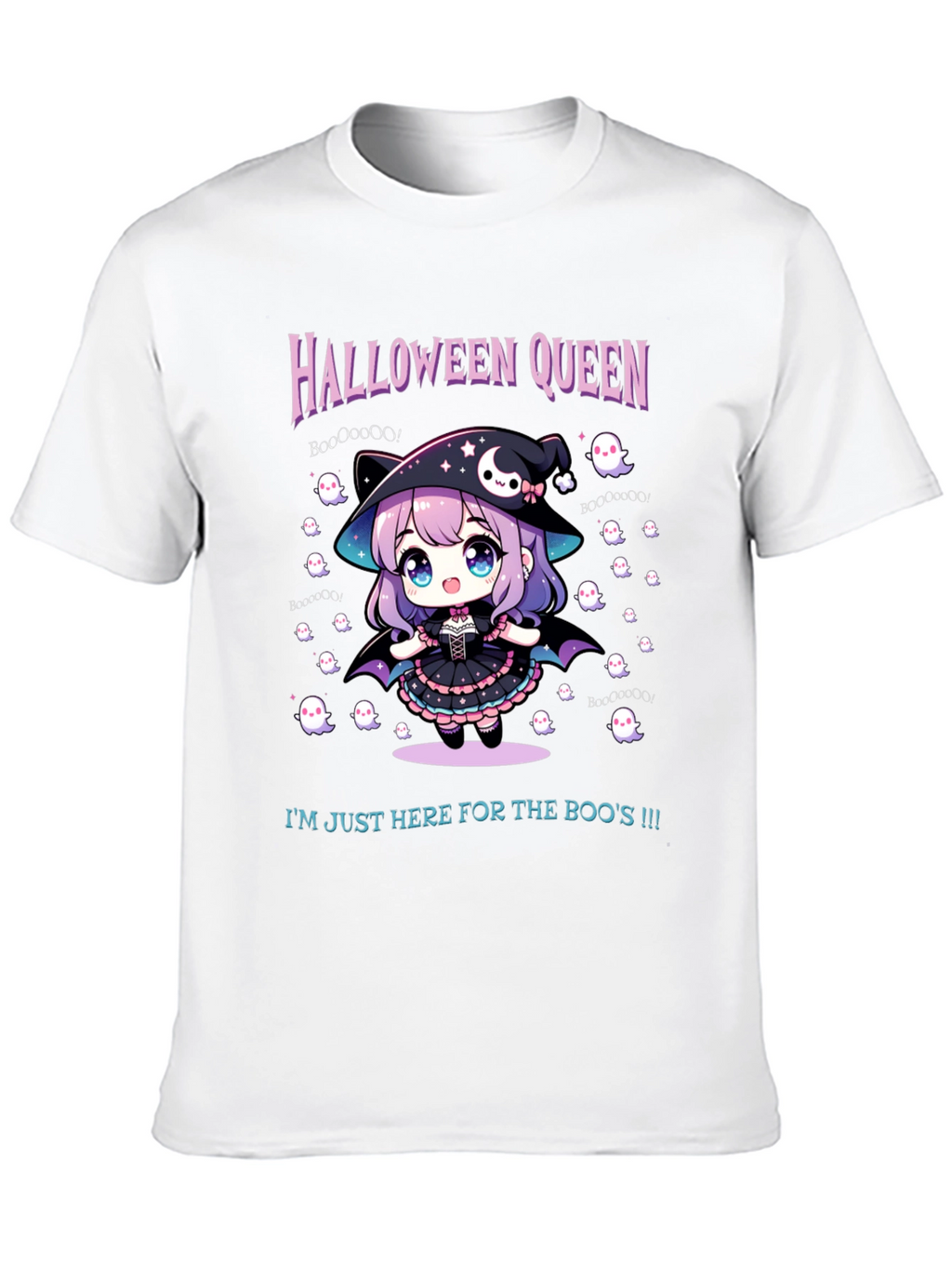 Halloween Queen Tee - Cute Anime Witch