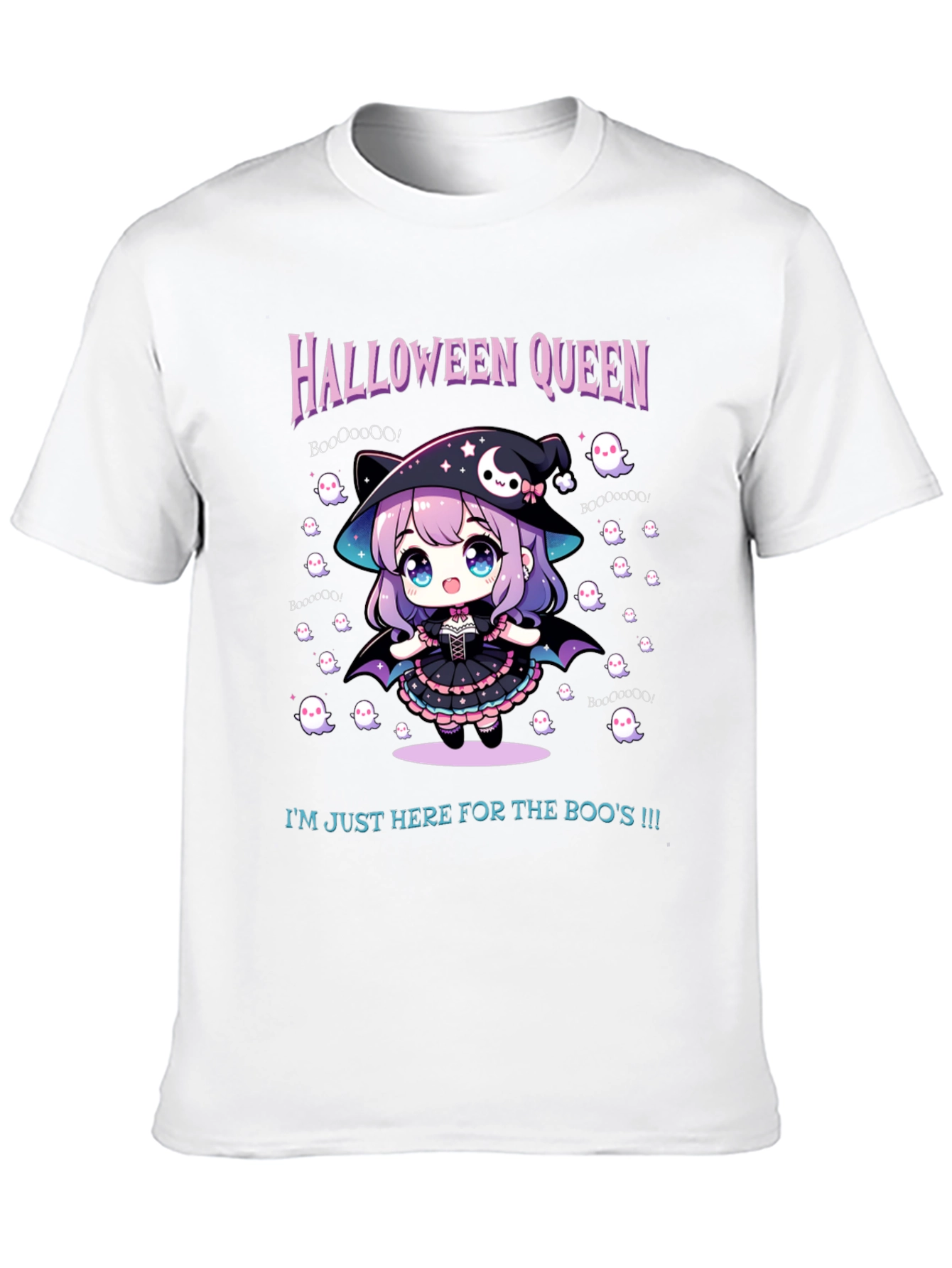 Halloween Queen Tee - Cute Anime Witch
