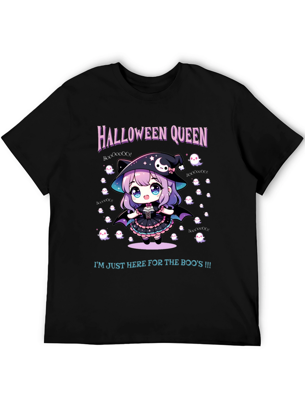 Halloween Queen Tee - Cute Anime Witch
