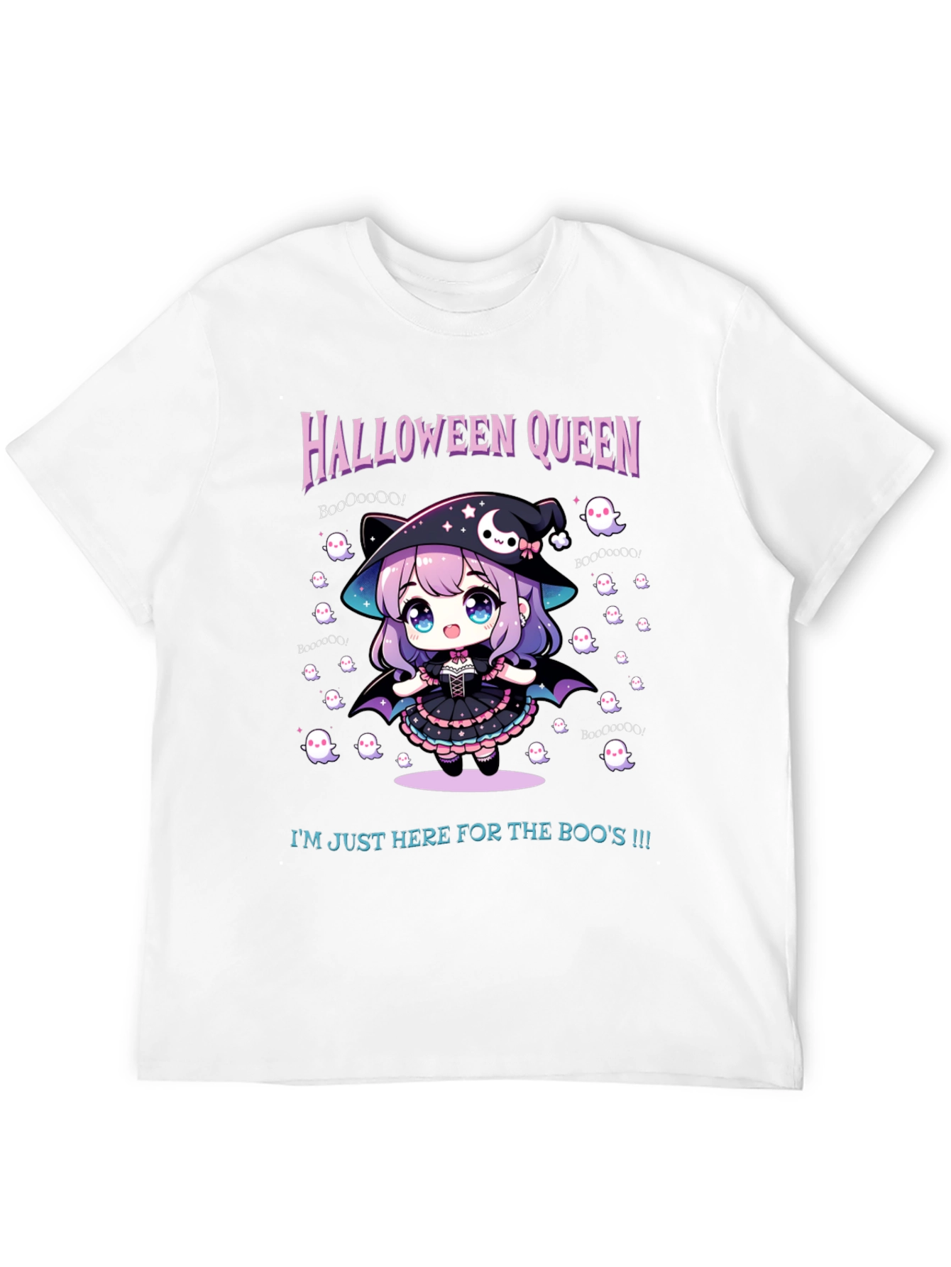 Halloween Queen Tee - Cute Anime Witch