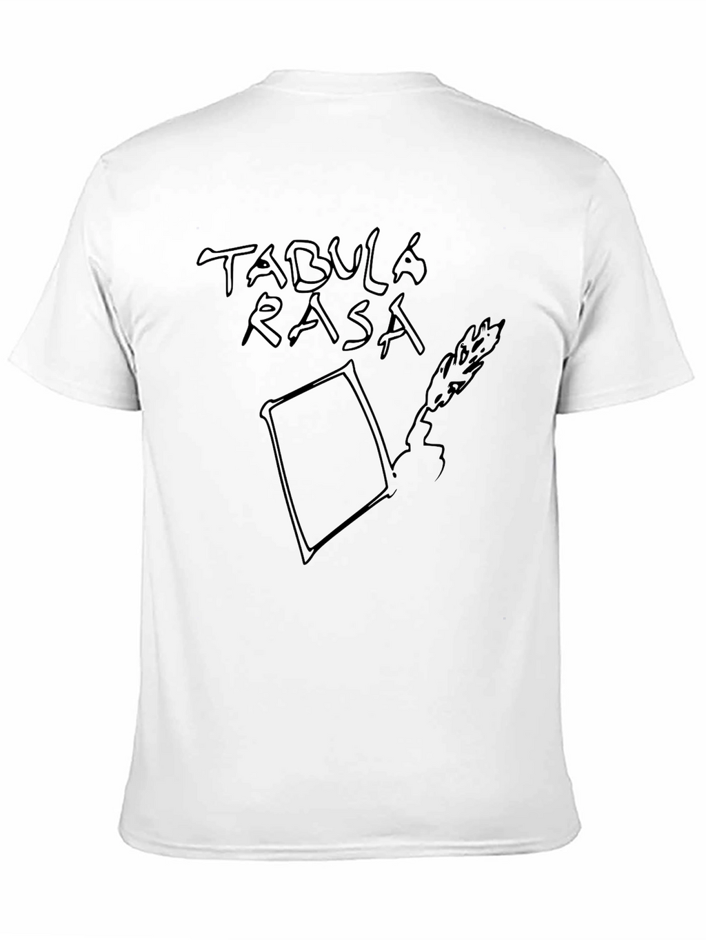 Tabula Rasa Black Graphic Tee - Conceptual Design