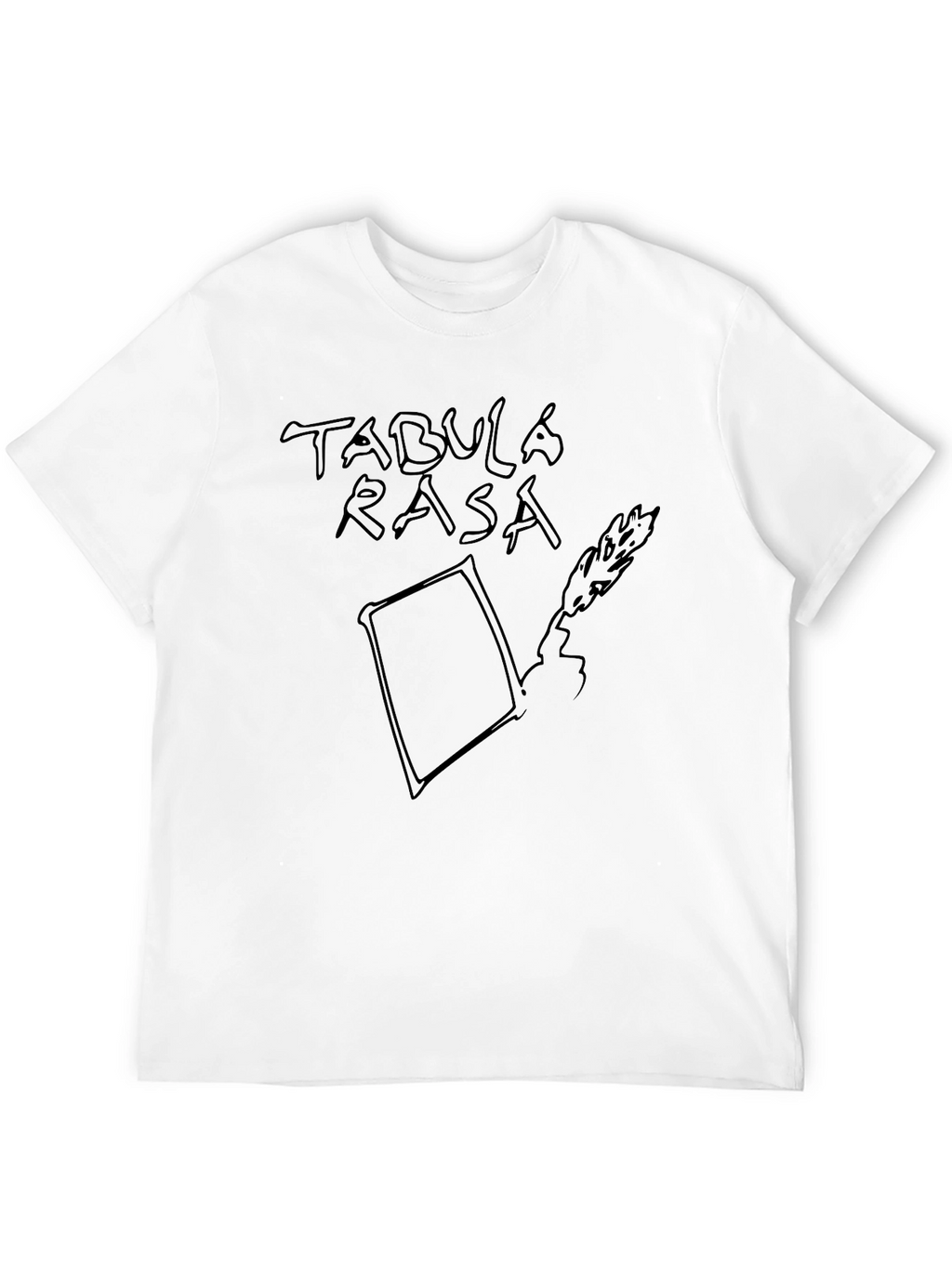 Tabula Rasa Black Graphic Tee - Conceptual Design