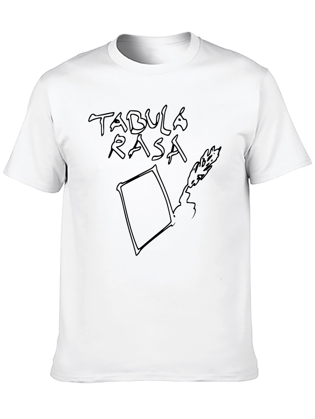 Tabula Rasa Black Graphic Tee - Conceptual Design