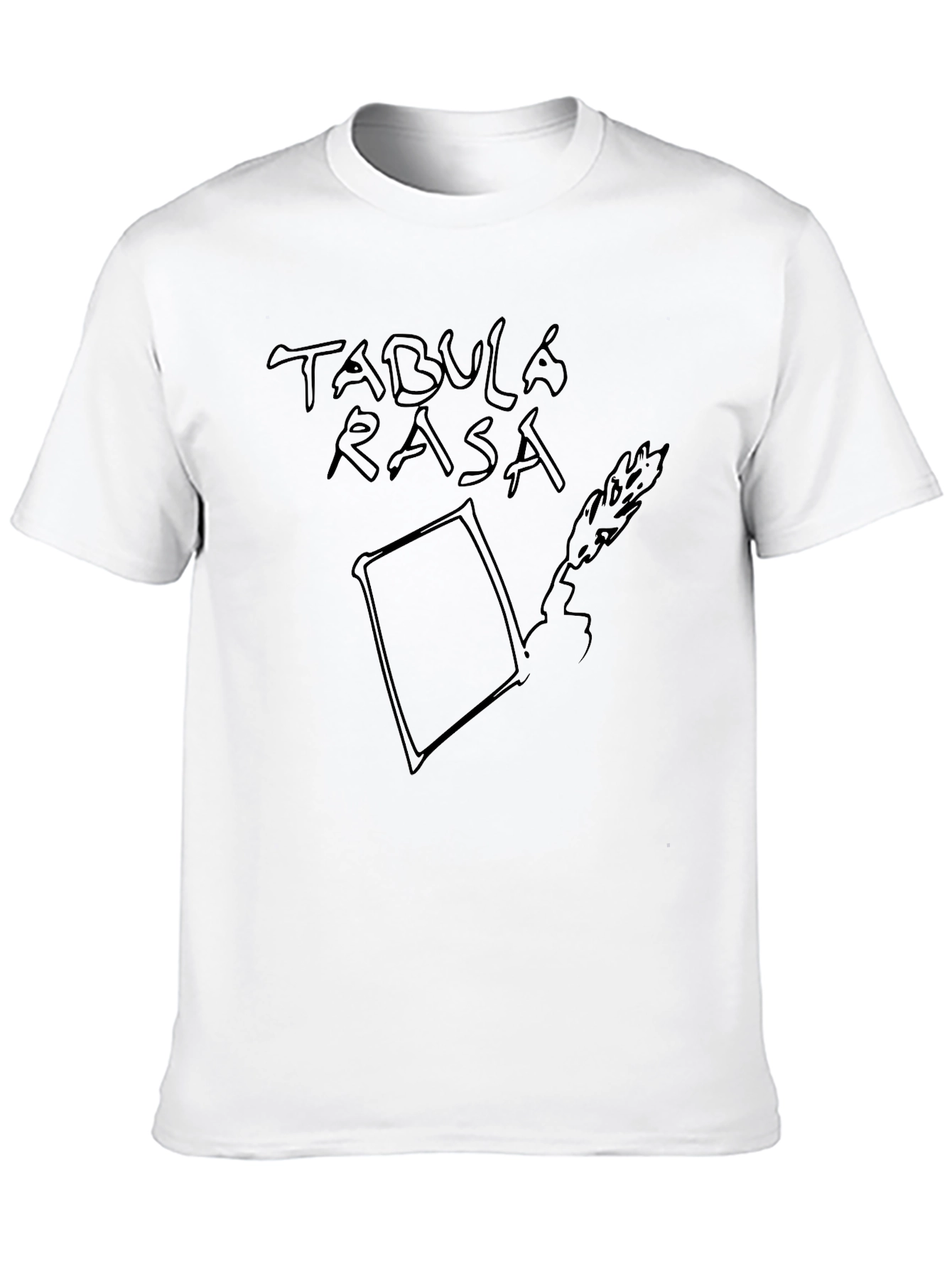 Tabula Rasa Black Graphic Tee - Conceptual Design