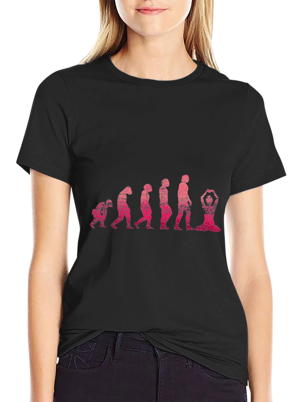Yoga Evolution Graphic Tee - Mens Black T-Shirt