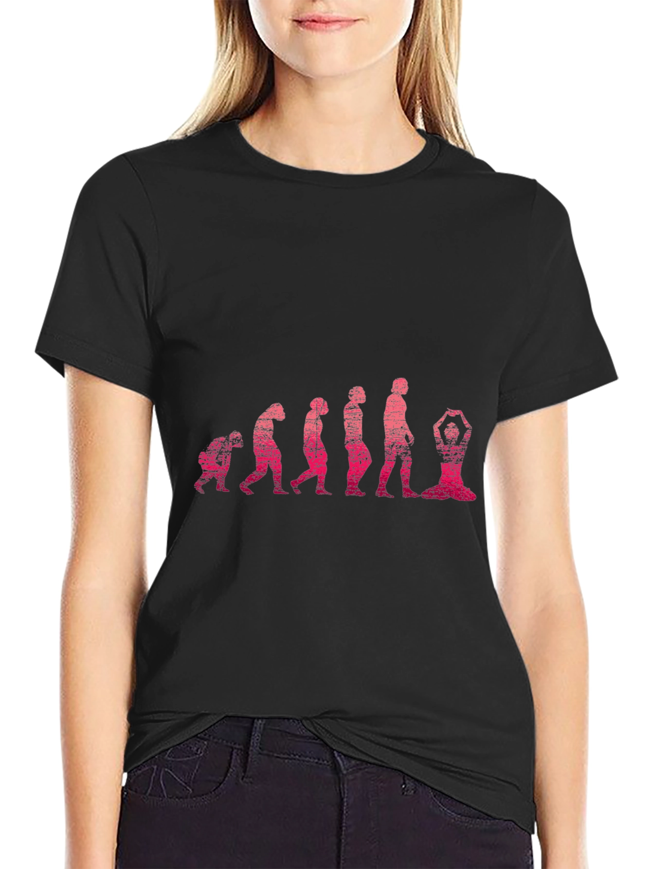 Yoga Evolution Graphic Tee - Mens Black T-Shirt