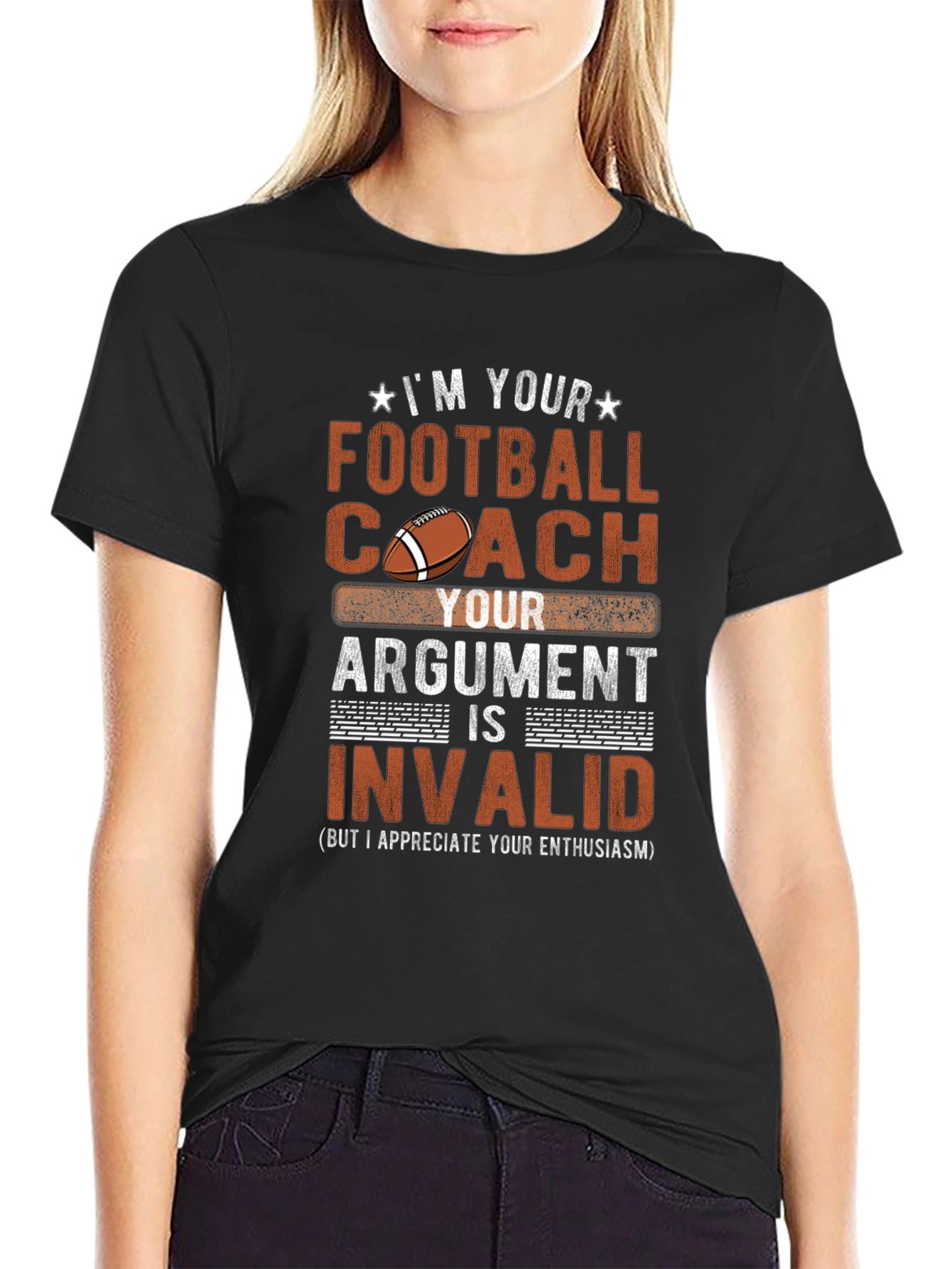 Football Coach Argument Invalid T-Shirt