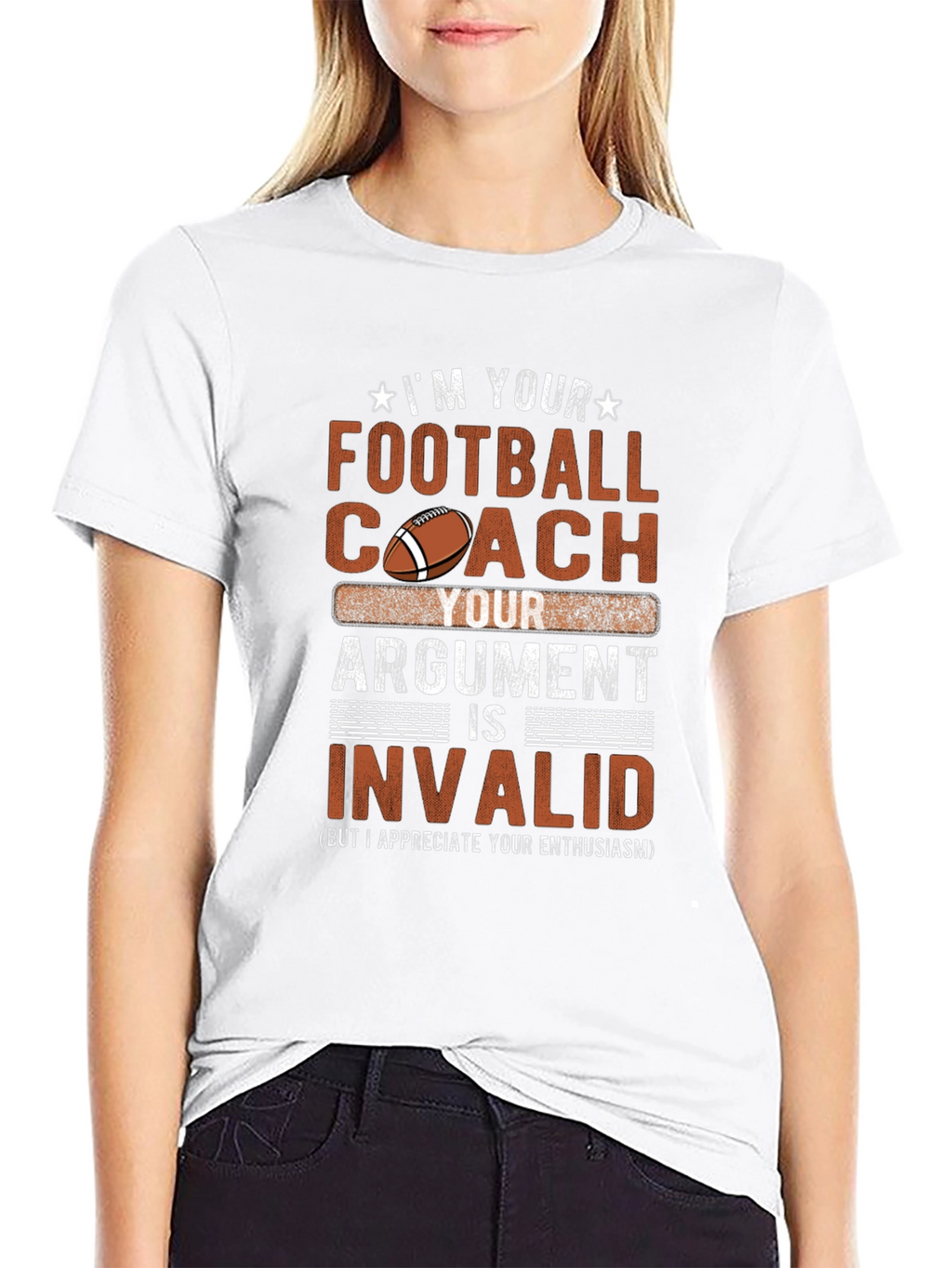 Football Coach Argument Invalid T-Shirt