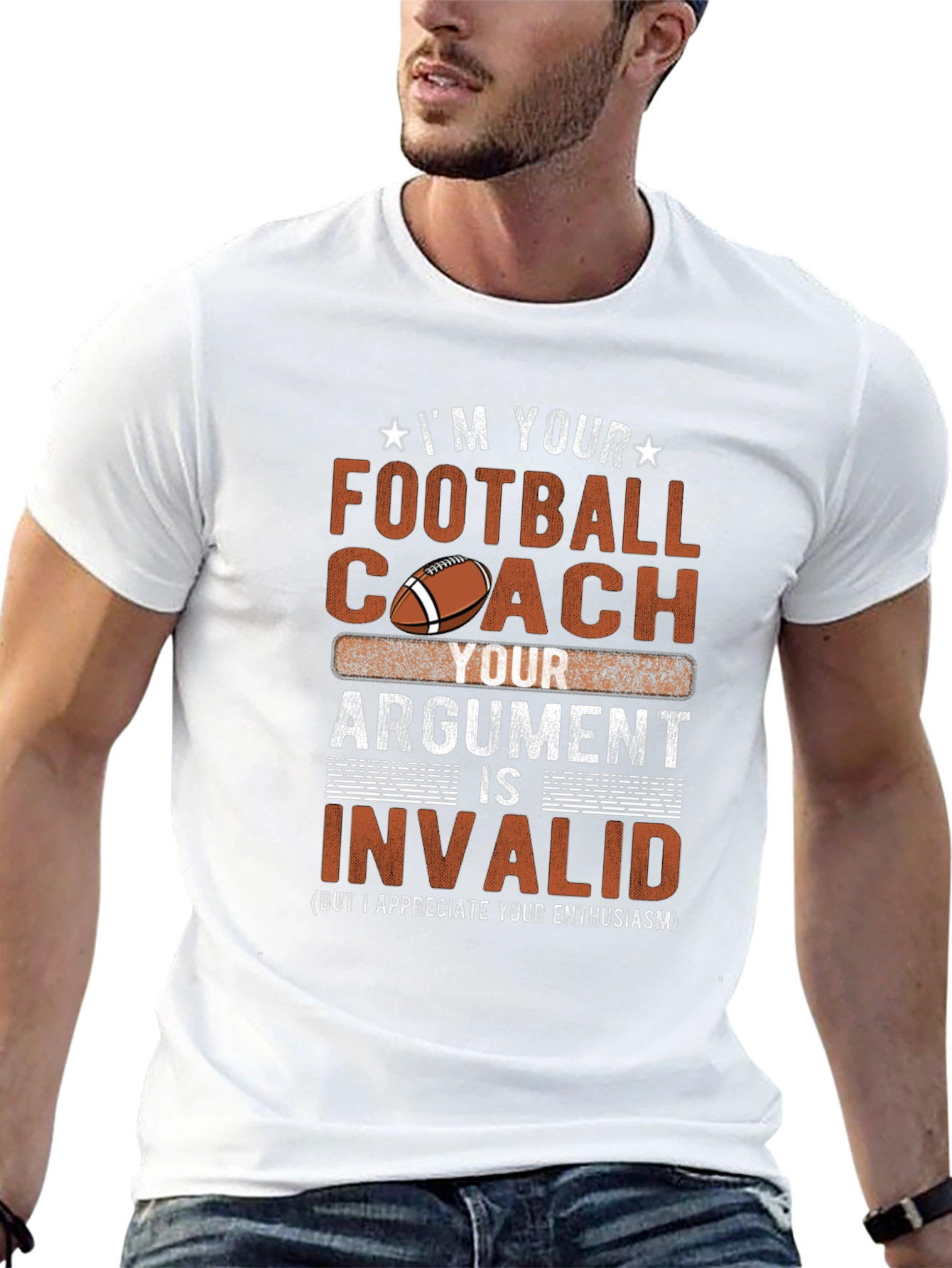 Football Coach Argument Invalid T-Shirt