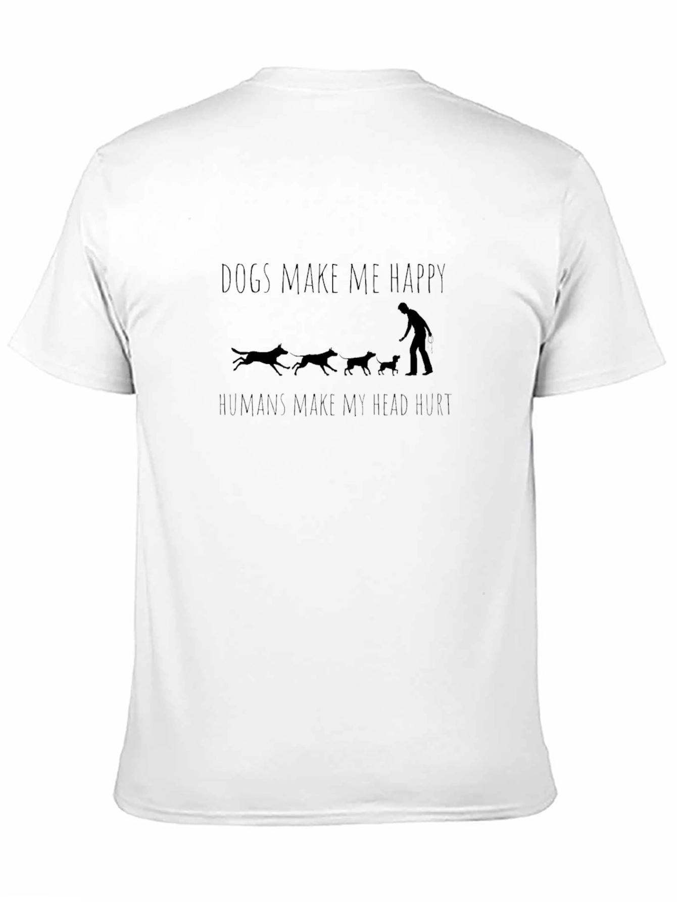 Dogs Make Me Happy Graphic Tee