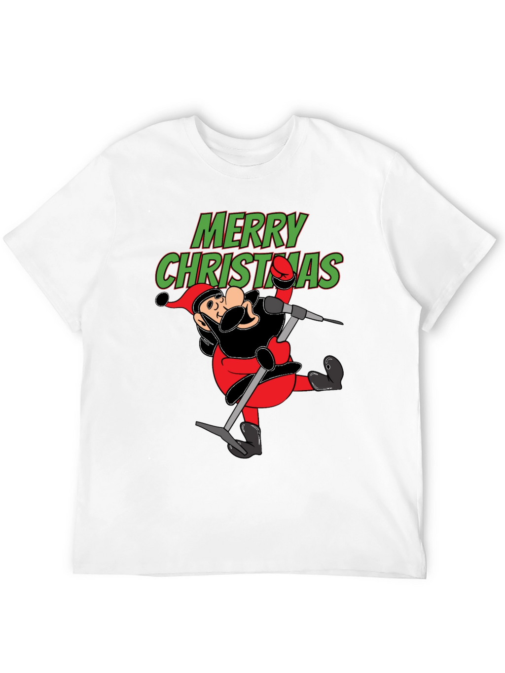 Merry Christmas Cartoon Santa T-Shirt