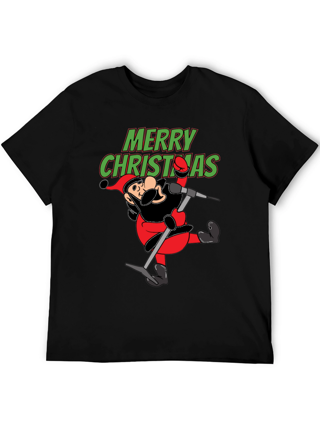Merry Christmas Cartoon Santa T-Shirt