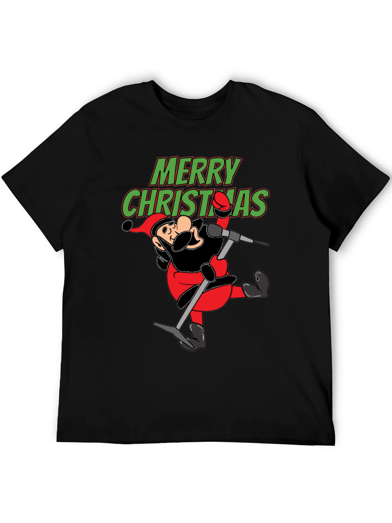 Merry Christmas Cartoon Santa T-Shirt