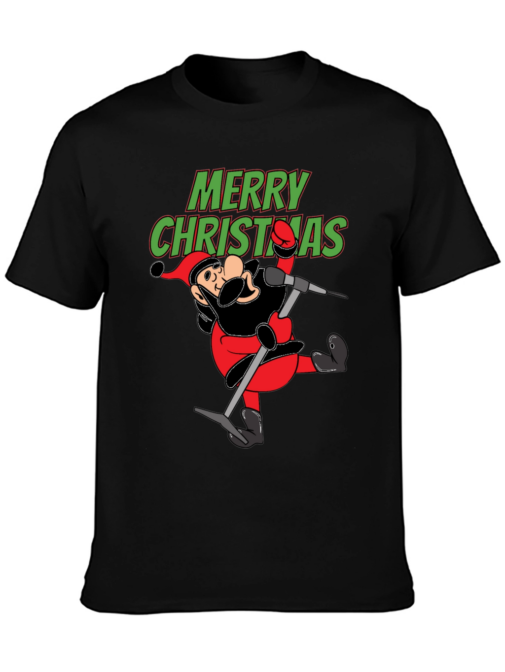 Merry Christmas Cartoon Santa T-Shirt