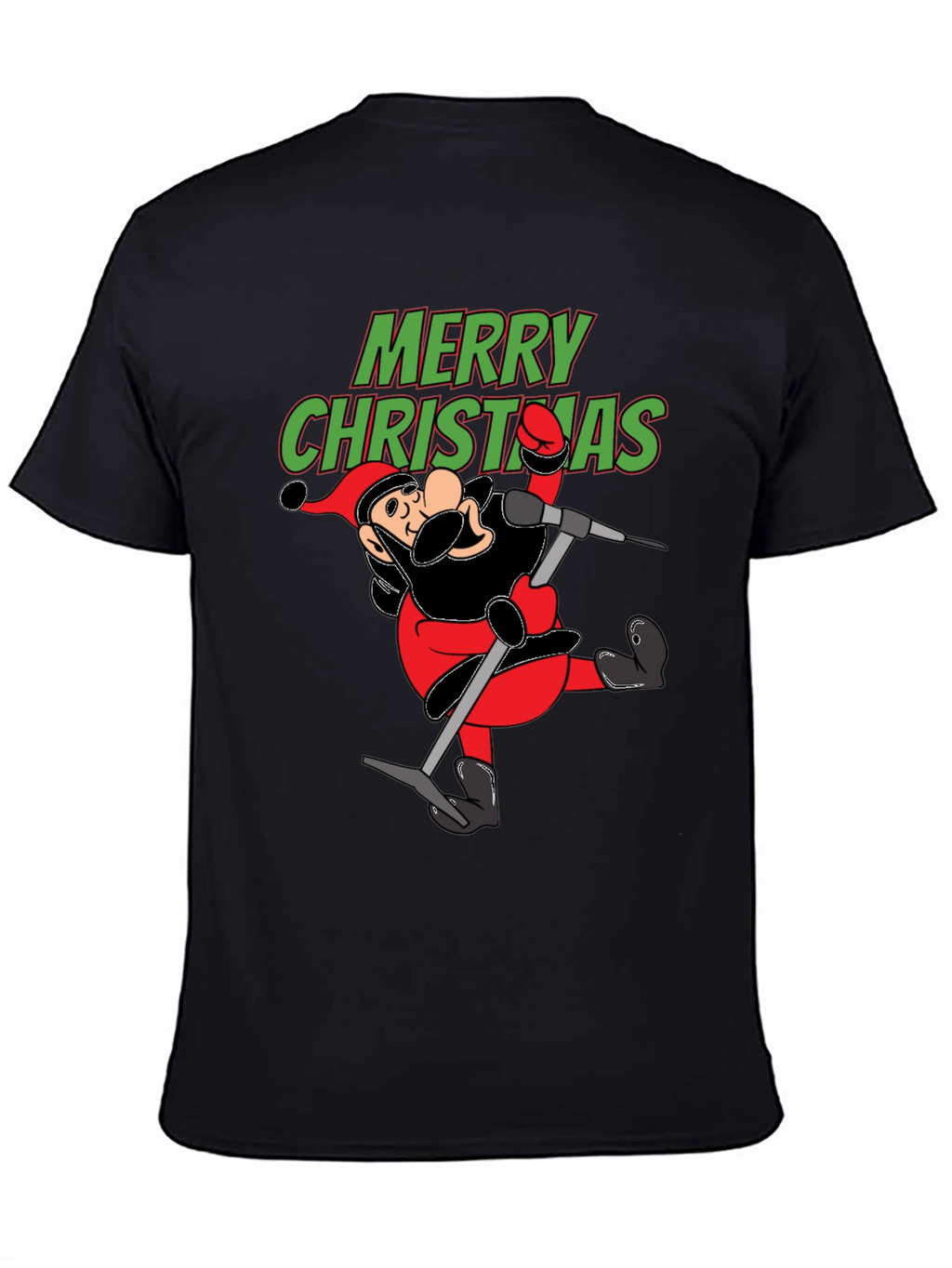 Merry Christmas Cartoon Santa T-Shirt