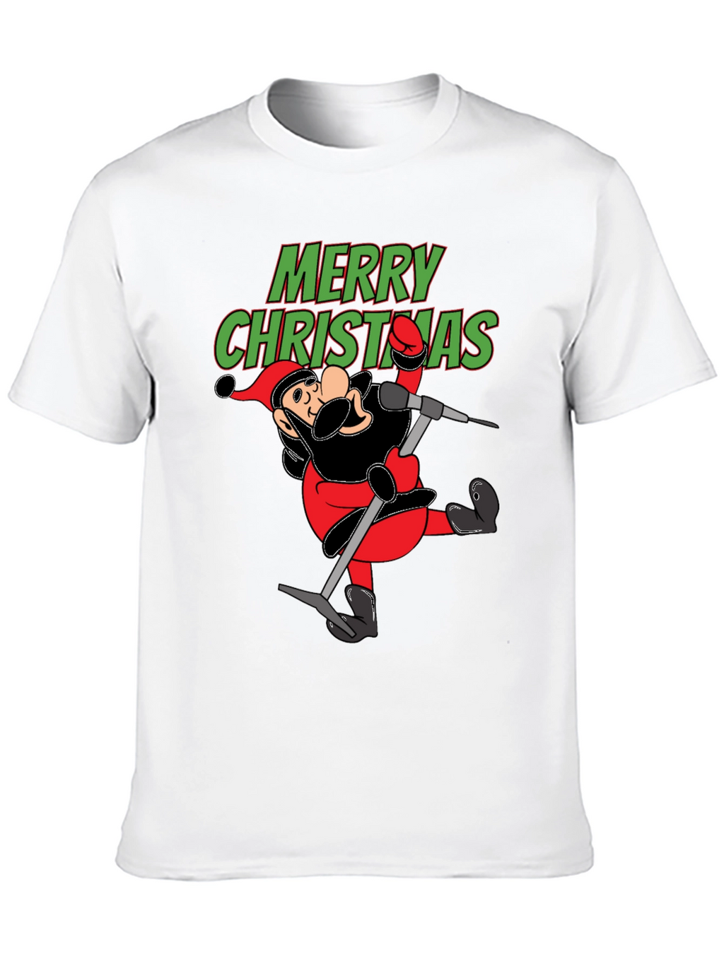 Merry Christmas Cartoon Santa T-Shirt