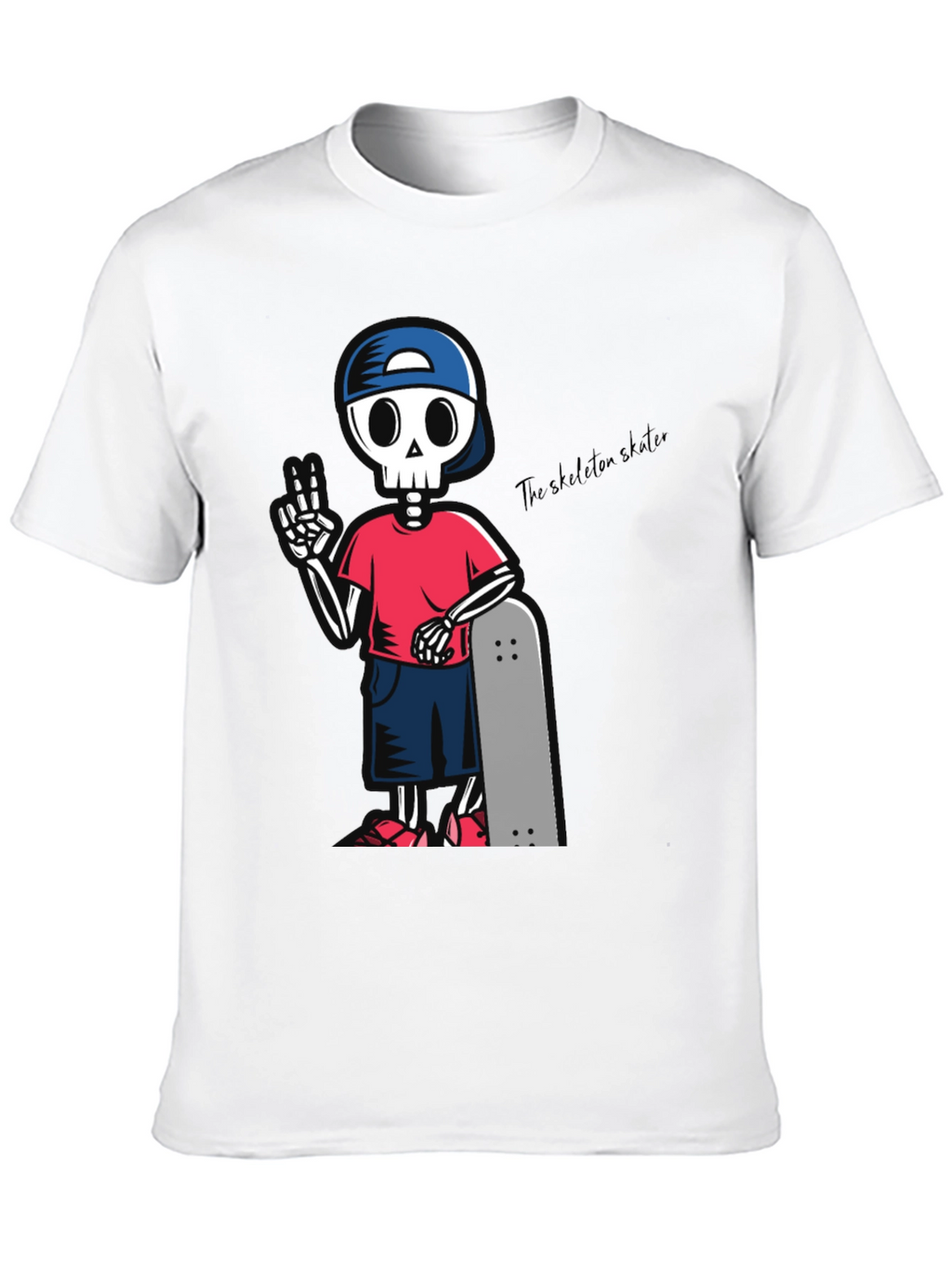 Skeleton Skater Graphic T-Shirt