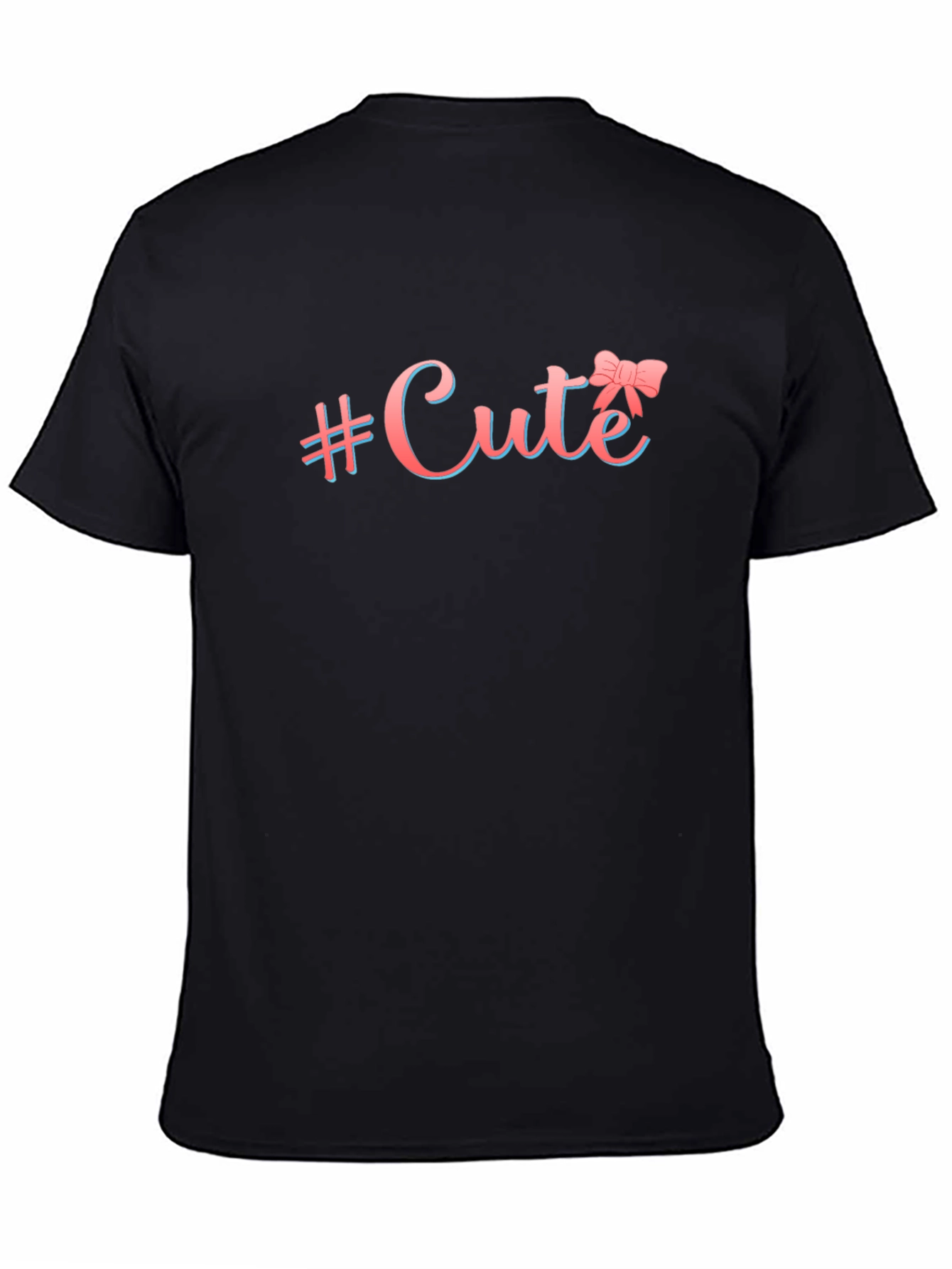 Cute Hashtag Bow T-Shirt - Trendy Casual Tee