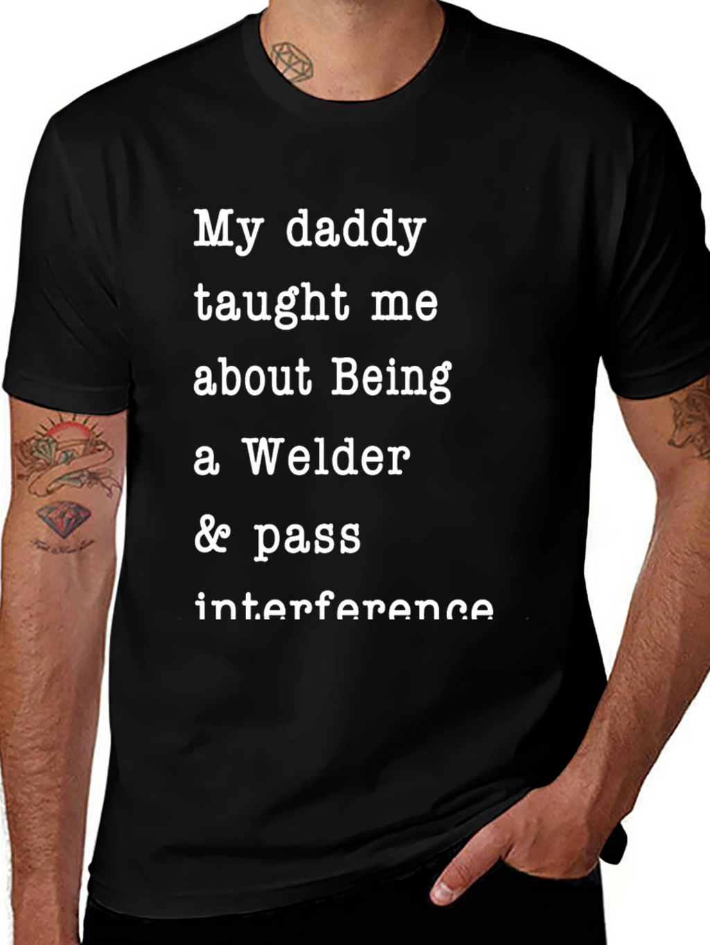 Welder Dad T-Shirt - My Daddy Taught Me