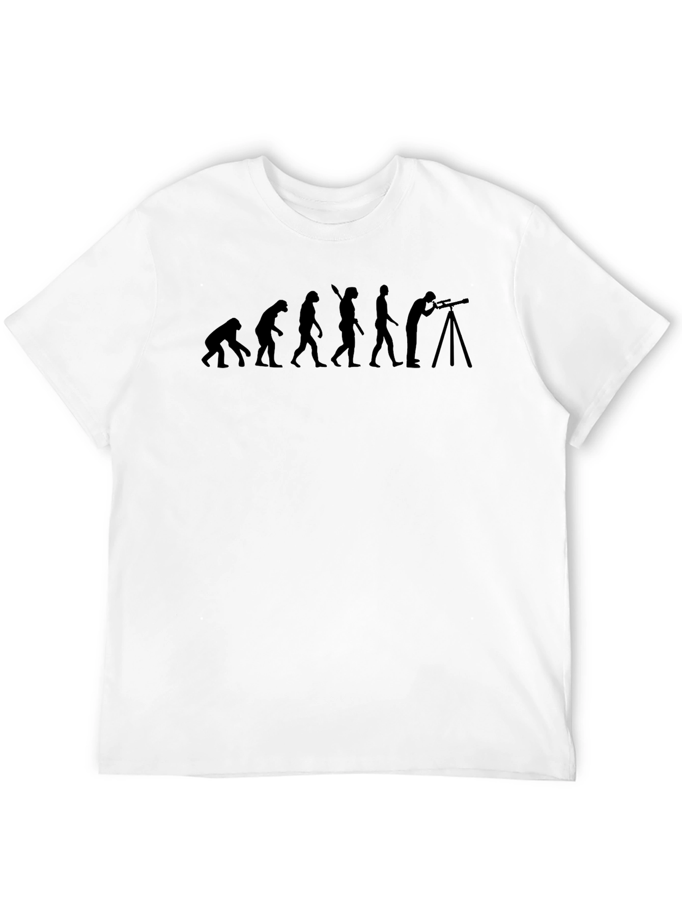 Evolution of Astronomer Black Graphic T-Shirt