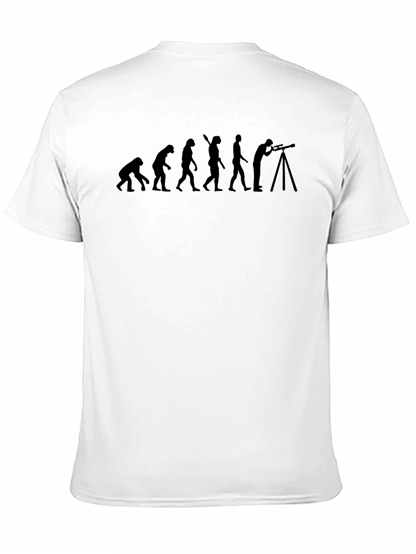 Evolution of Astronomer Black Graphic T-Shirt