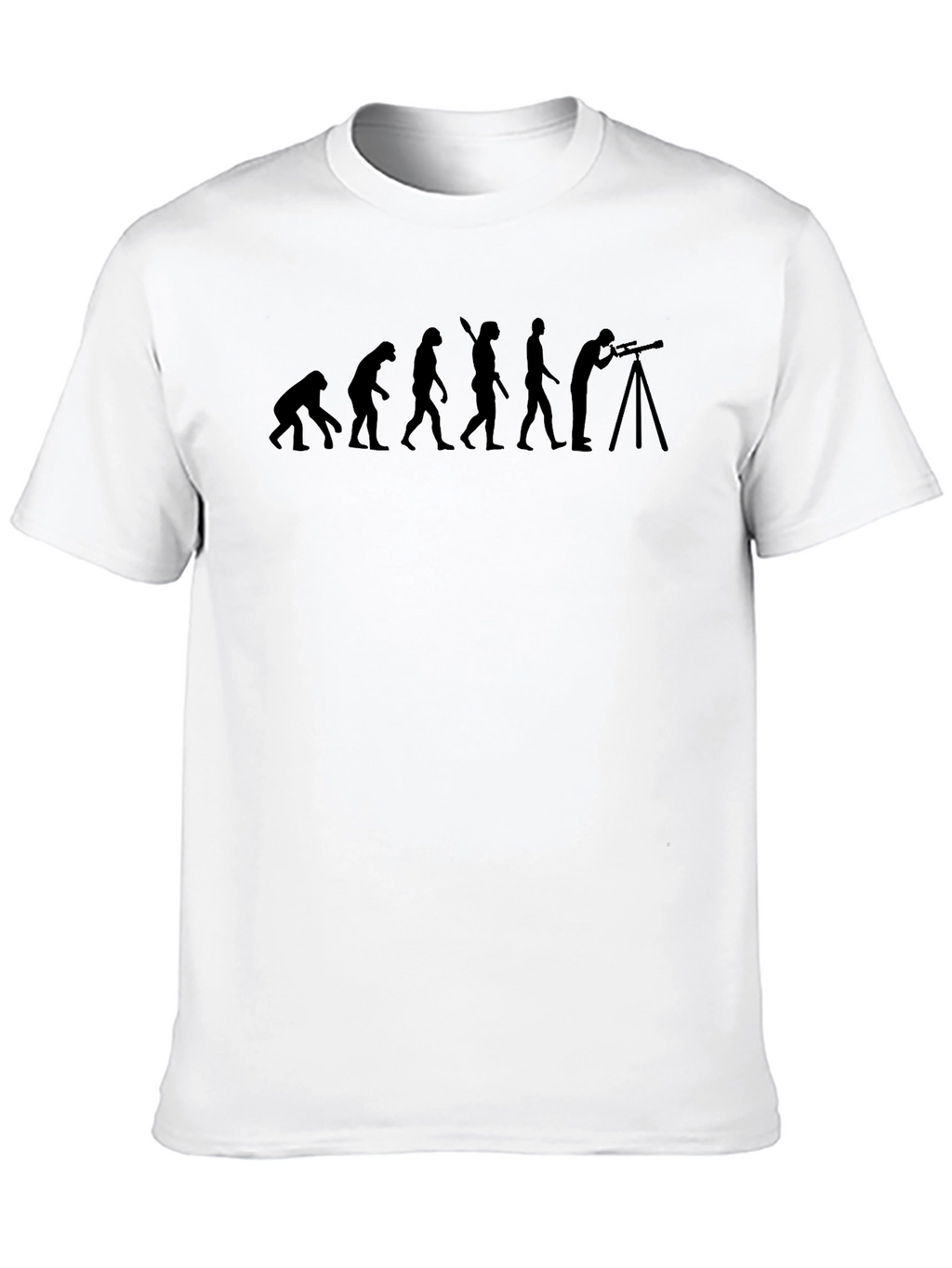 Evolution of Astronomer Black Graphic T-Shirt