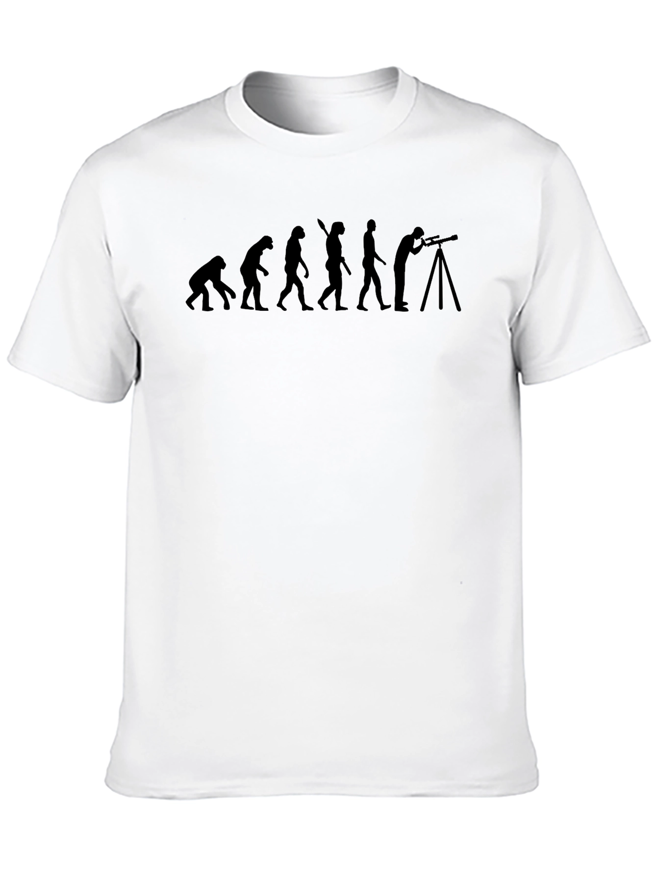 Evolution of Astronomer Black Graphic T-Shirt