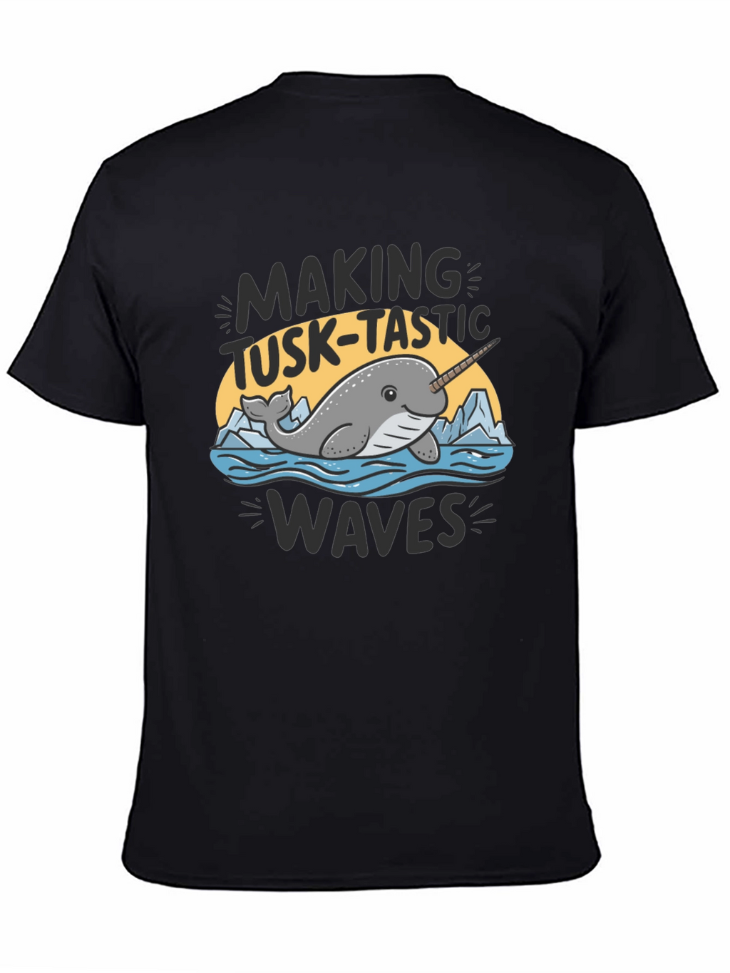 Narwhal Tusk-Tastic Waves Graphic Tee