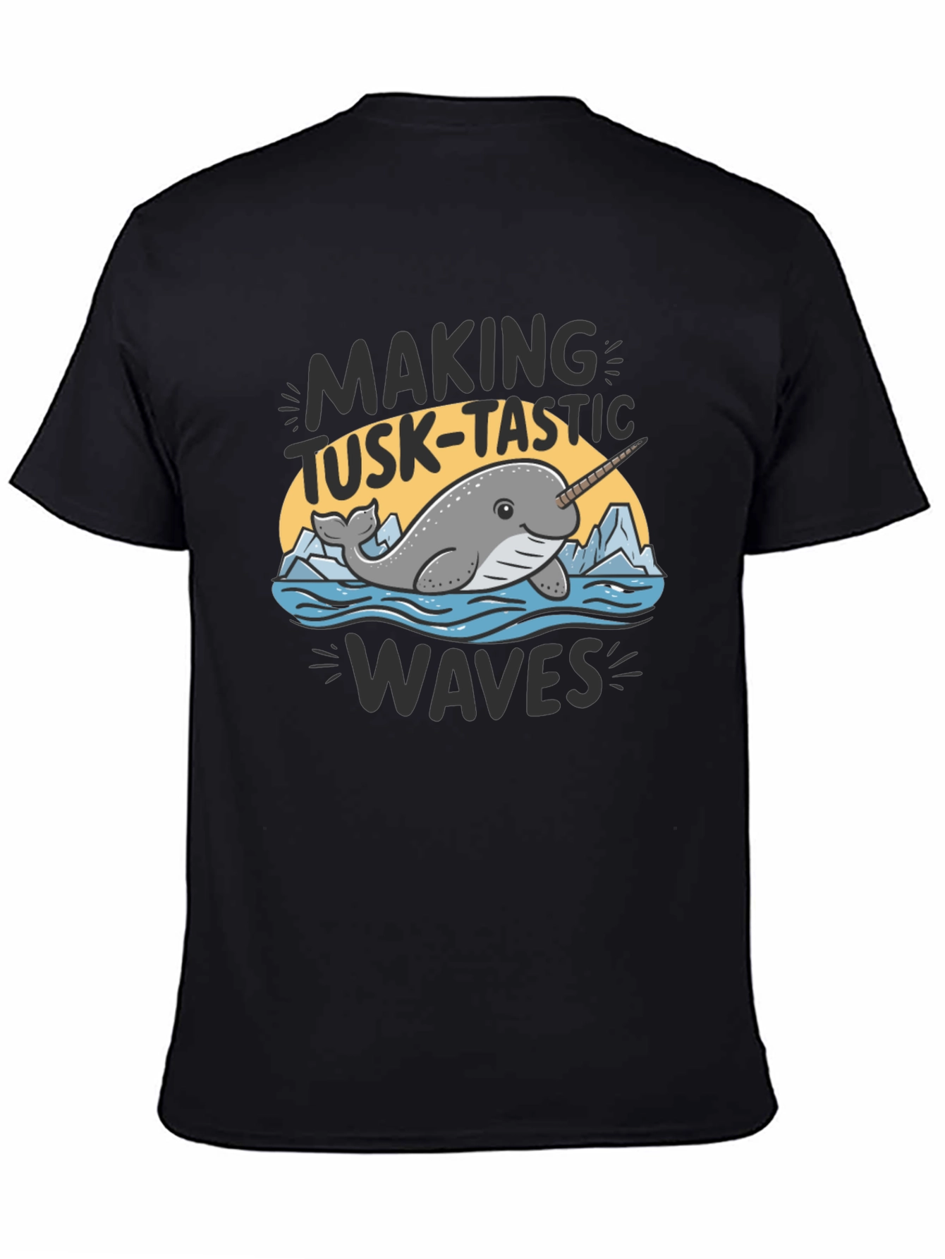 Narwhal Tusk-Tastic Waves Graphic Tee