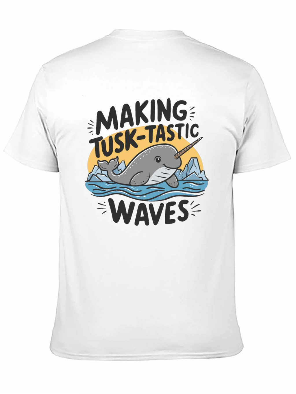 Narwhal Tusk-Tastic Waves Graphic Tee